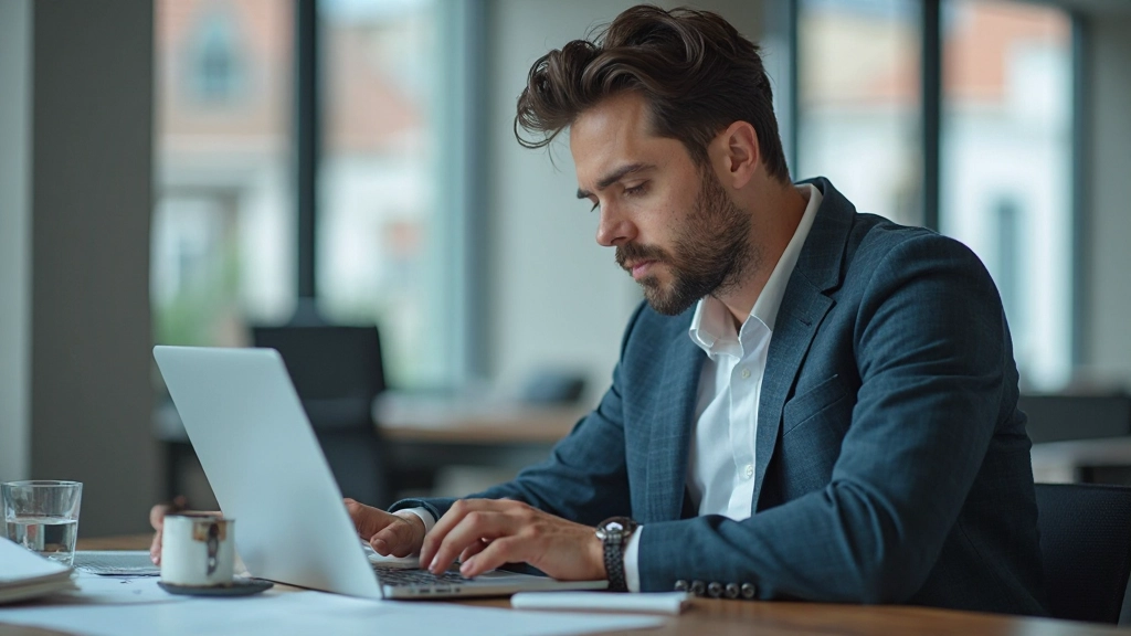 Аналитик проводит исследование рынка с данными и графиками